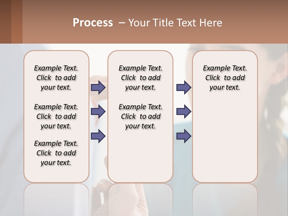 A Woman Holding An Orange Object In Front Of A Man PowerPoint Template