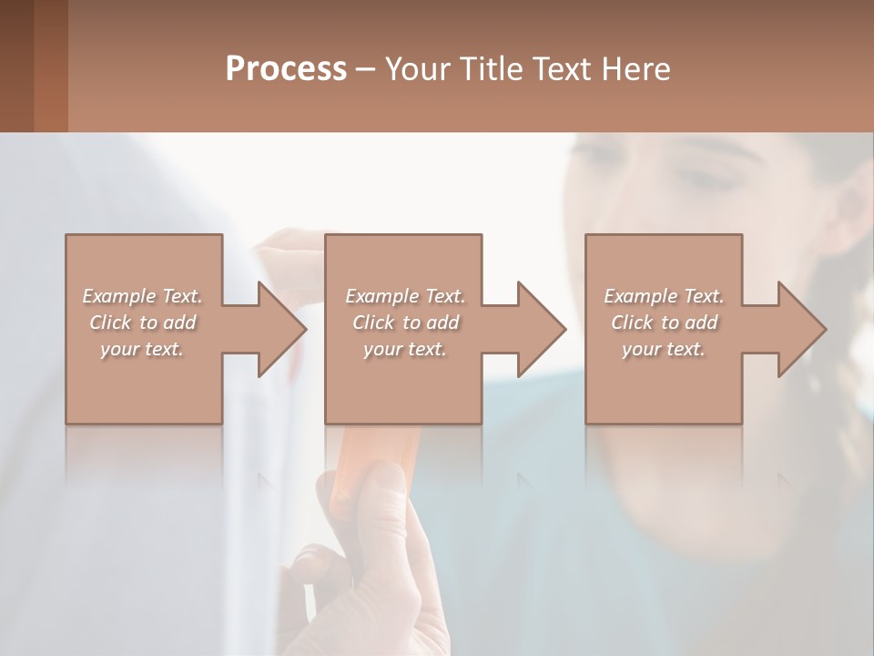 A Woman Holding An Orange Object In Front Of A Man PowerPoint Template