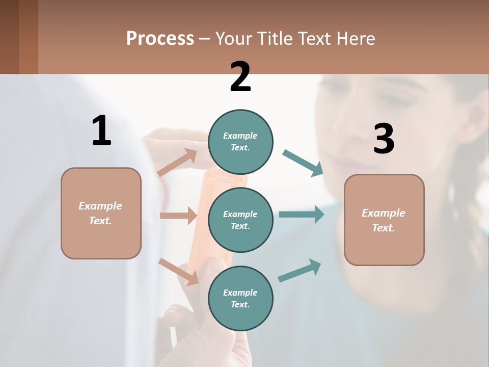 A Woman Holding An Orange Object In Front Of A Man PowerPoint Template