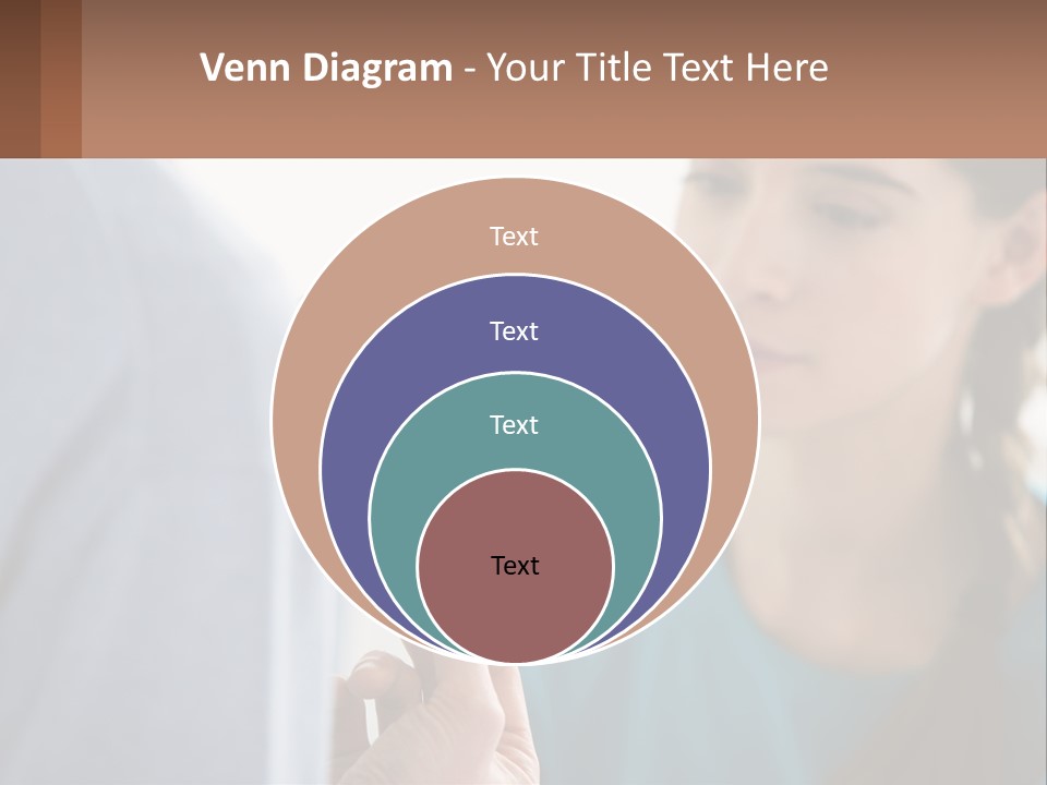 A Woman Holding An Orange Object In Front Of A Man PowerPoint Template