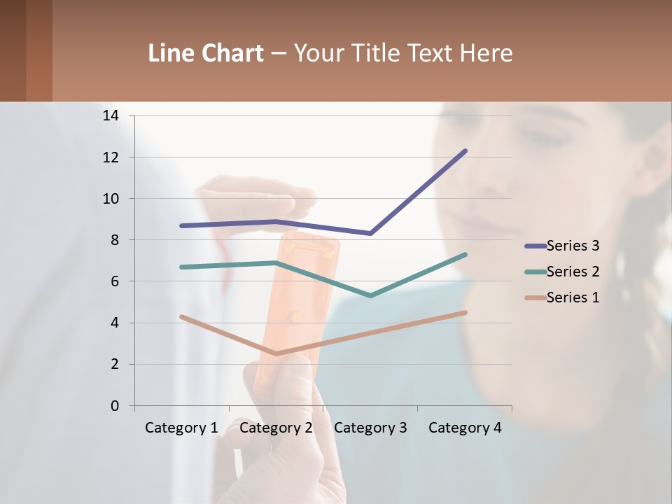 A Woman Holding An Orange Object In Front Of A Man PowerPoint Template