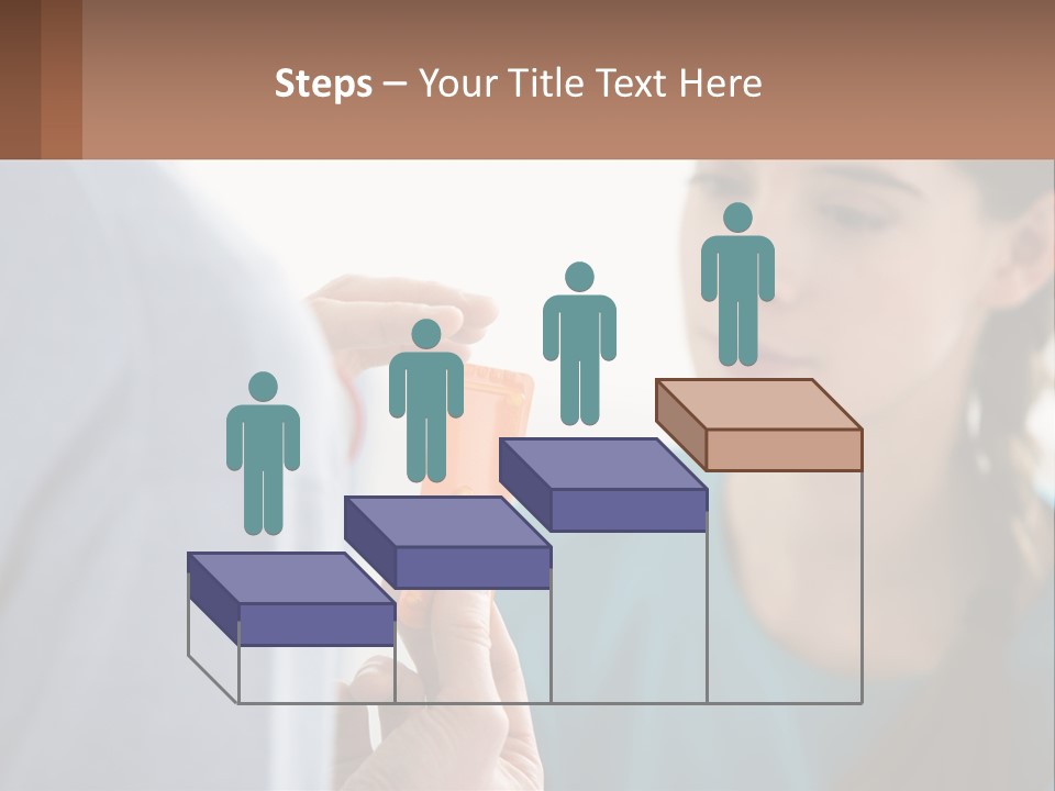 A Woman Holding An Orange Object In Front Of A Man PowerPoint Template