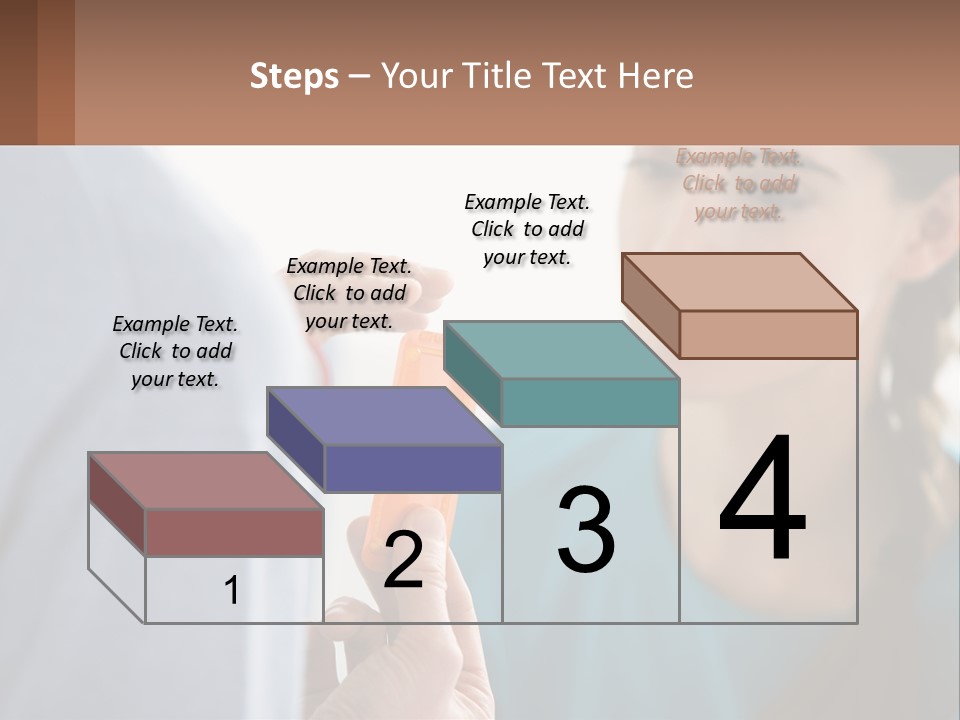 A Woman Holding An Orange Object In Front Of A Man PowerPoint Template