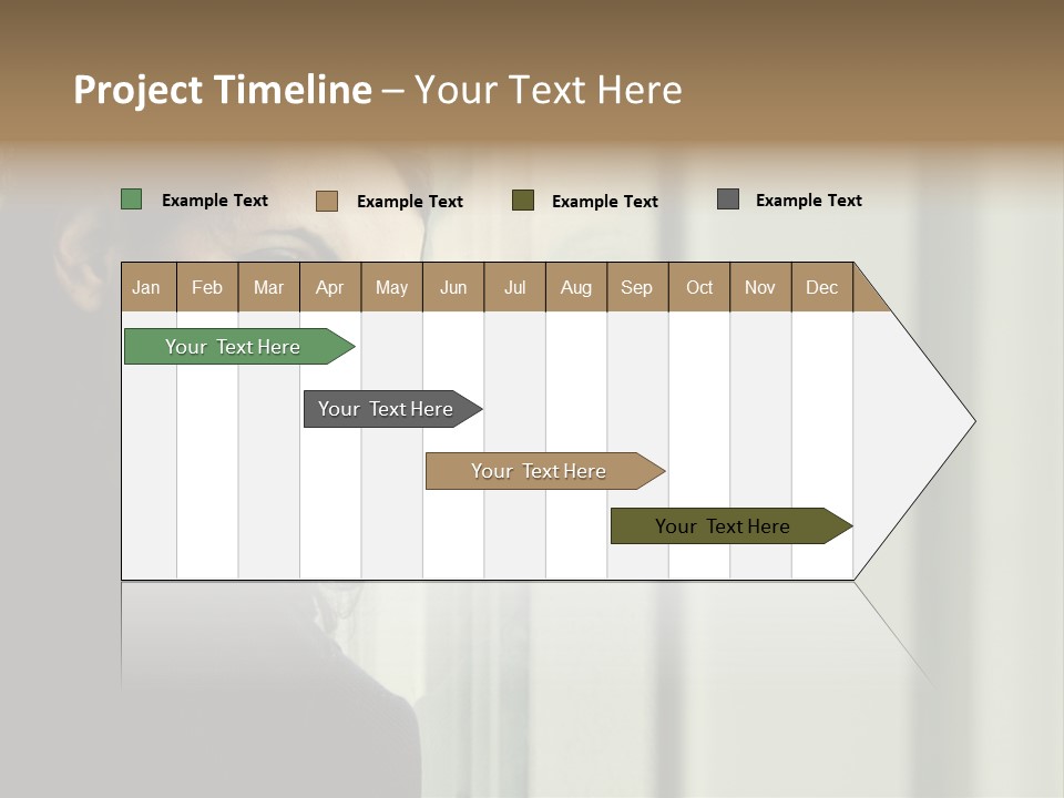 A Woman Looking Out Of A Window With A Curtain PowerPoint Template