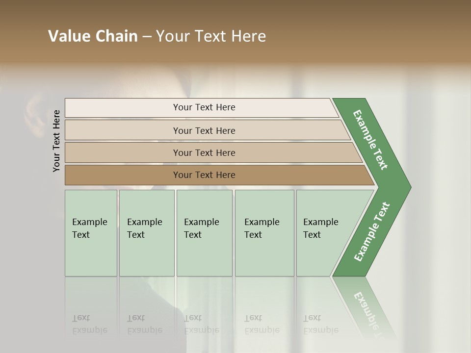 A Woman Looking Out Of A Window With A Curtain PowerPoint Template
