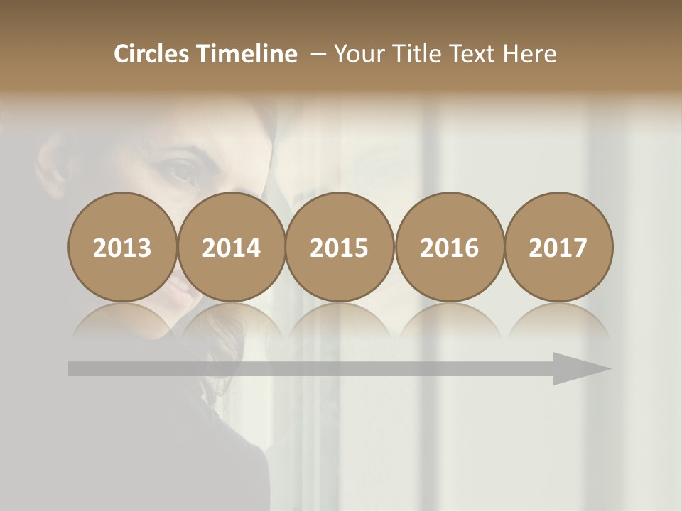 A Woman Looking Out Of A Window With A Curtain PowerPoint Template