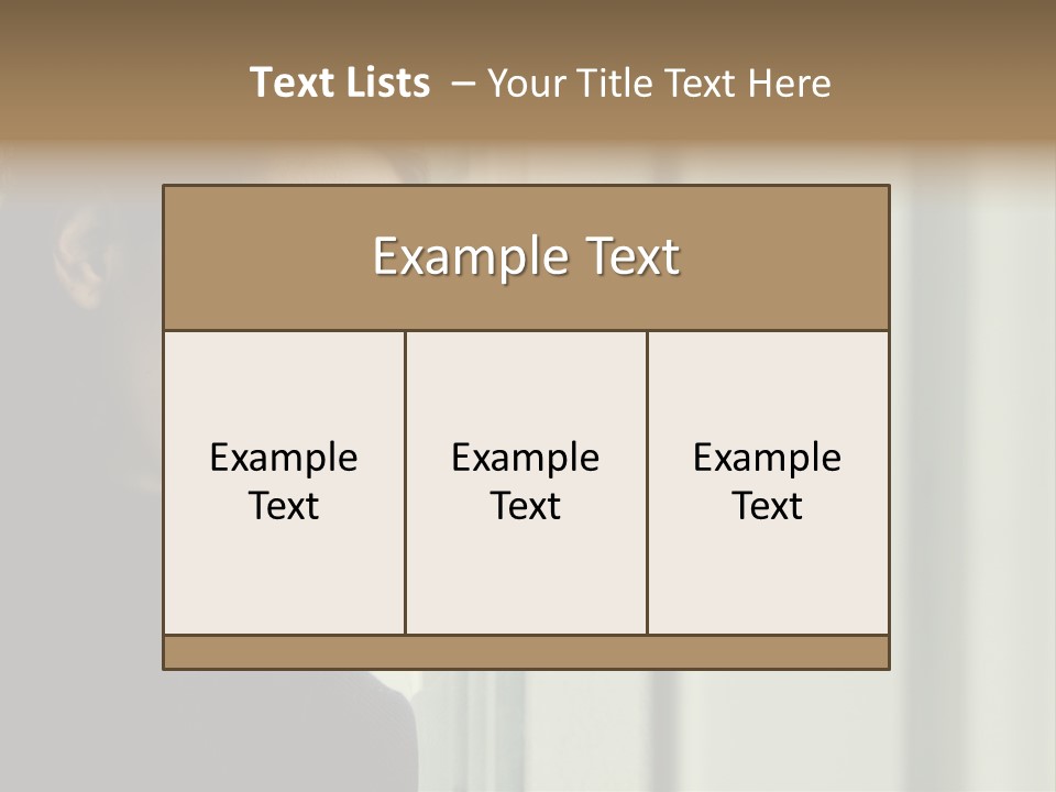 A Woman Looking Out Of A Window With A Curtain PowerPoint Template