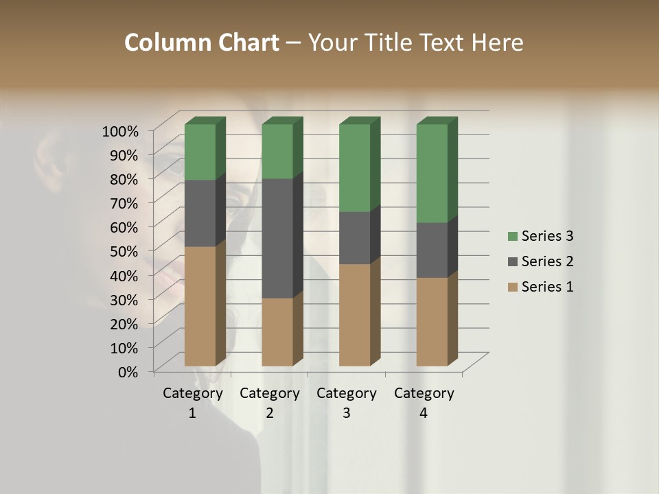A Woman Looking Out Of A Window With A Curtain PowerPoint Template