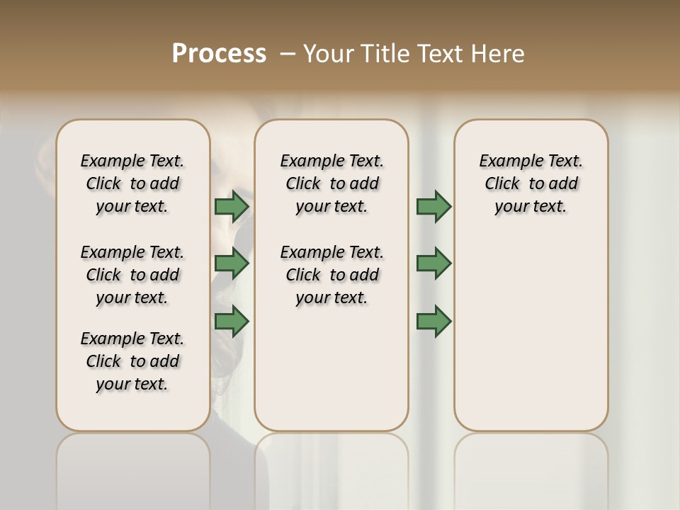 A Woman Looking Out Of A Window With A Curtain PowerPoint Template