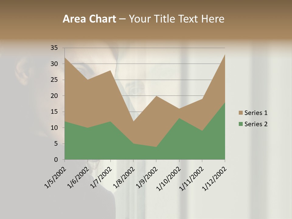 A Woman Looking Out Of A Window With A Curtain PowerPoint Template