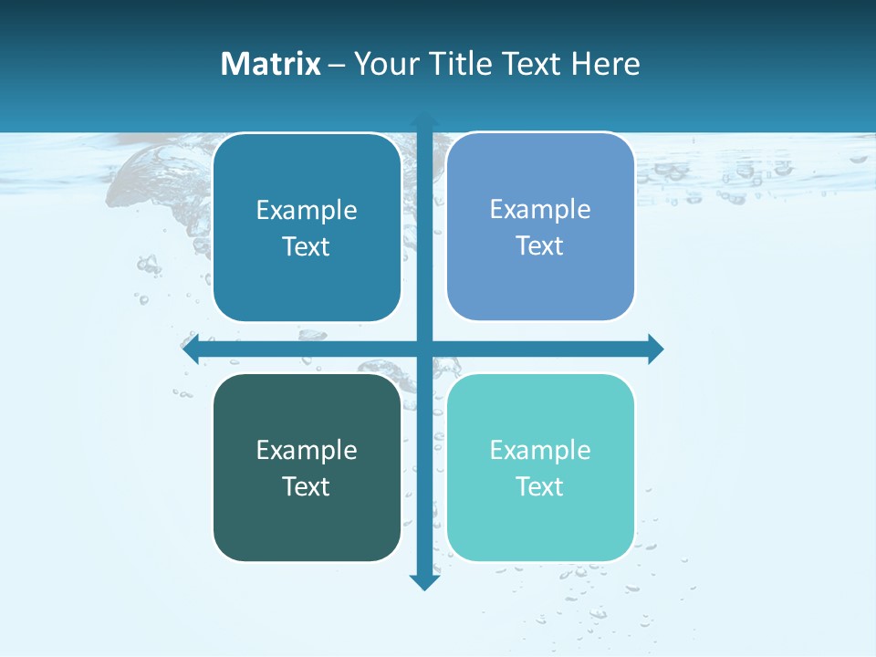 A Blue Water Powerpoint Presentation With Bubbles PowerPoint Template