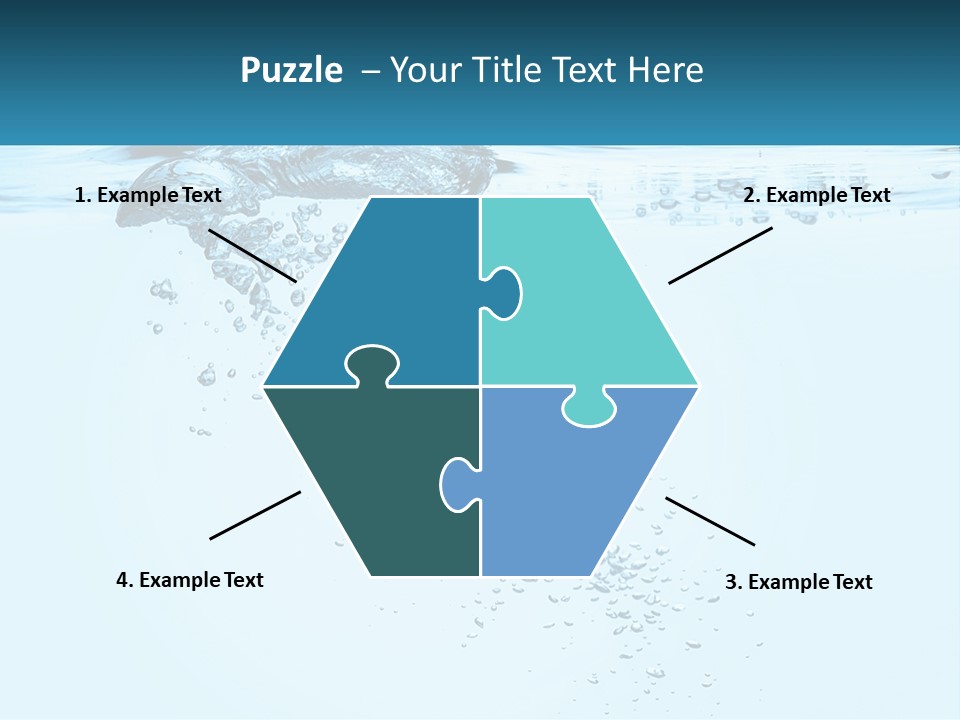 A Blue Water Powerpoint Presentation With Bubbles PowerPoint Template