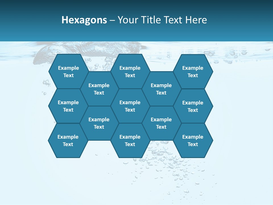 A Blue Water Powerpoint Presentation With Bubbles PowerPoint Template