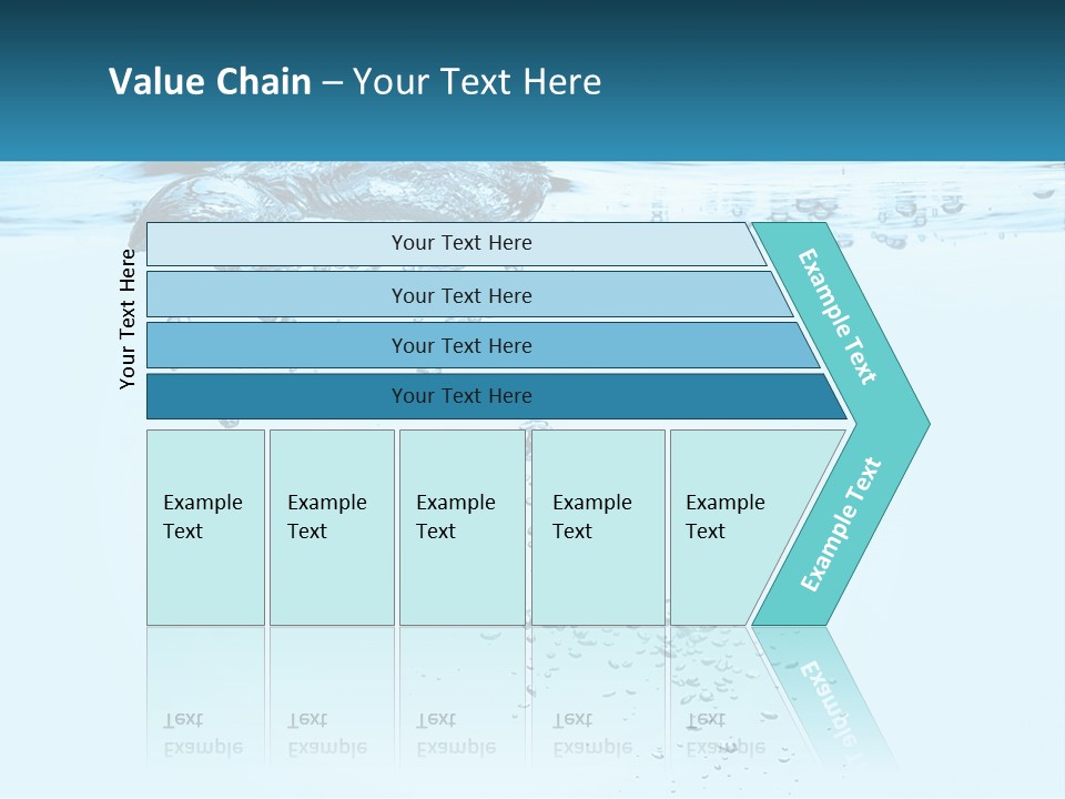 A Blue Water Powerpoint Presentation With Bubbles PowerPoint Template