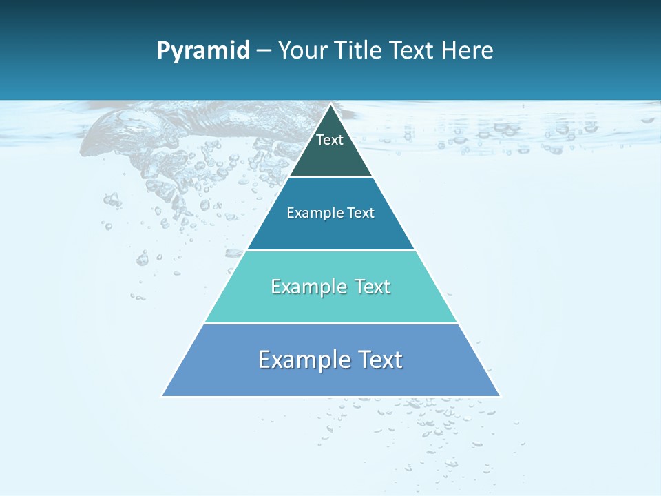 A Blue Water Powerpoint Presentation With Bubbles PowerPoint Template