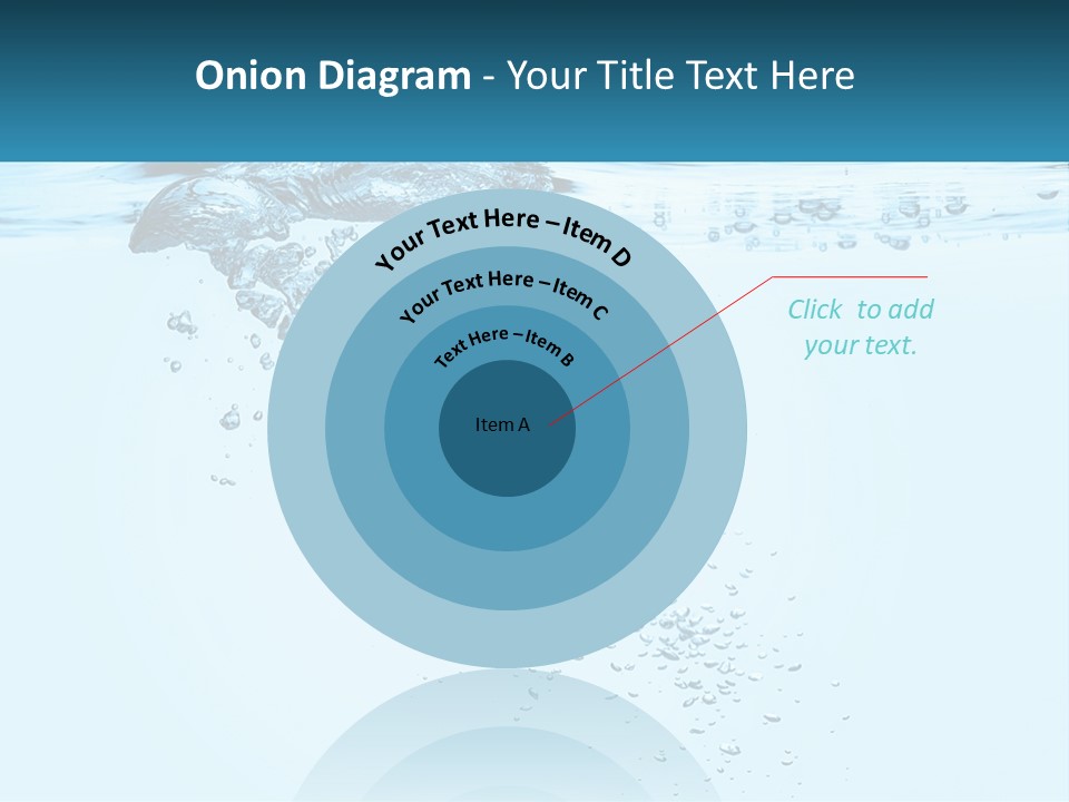 A Blue Water Powerpoint Presentation With Bubbles PowerPoint Template