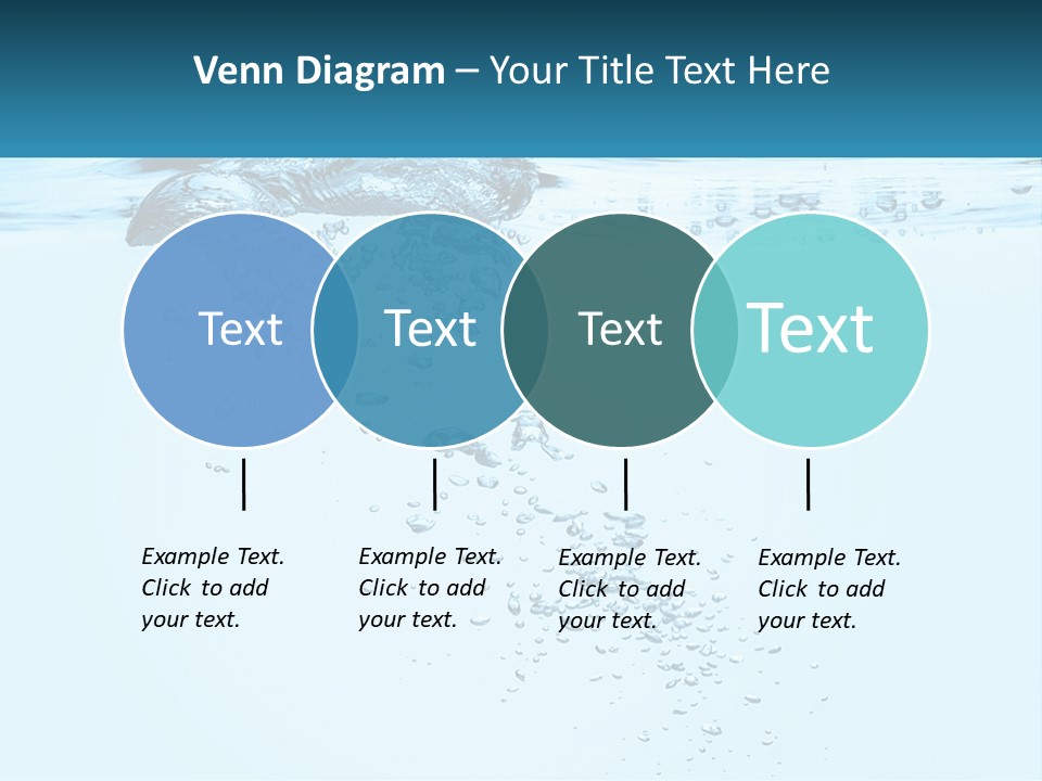 A Blue Water Powerpoint Presentation With Bubbles PowerPoint Template