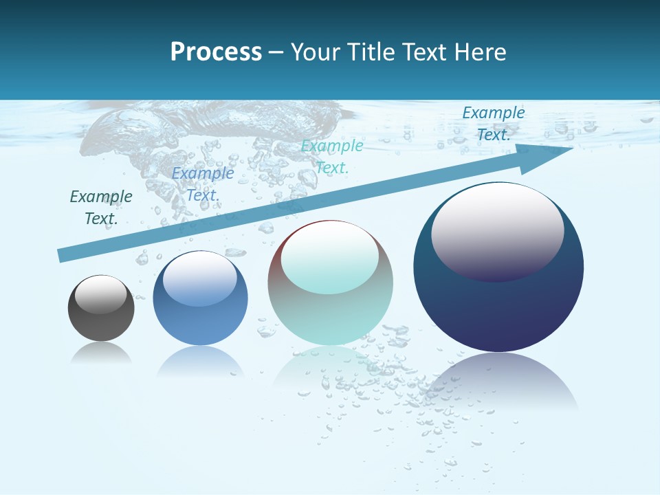 A Blue Water Powerpoint Presentation With Bubbles PowerPoint Template