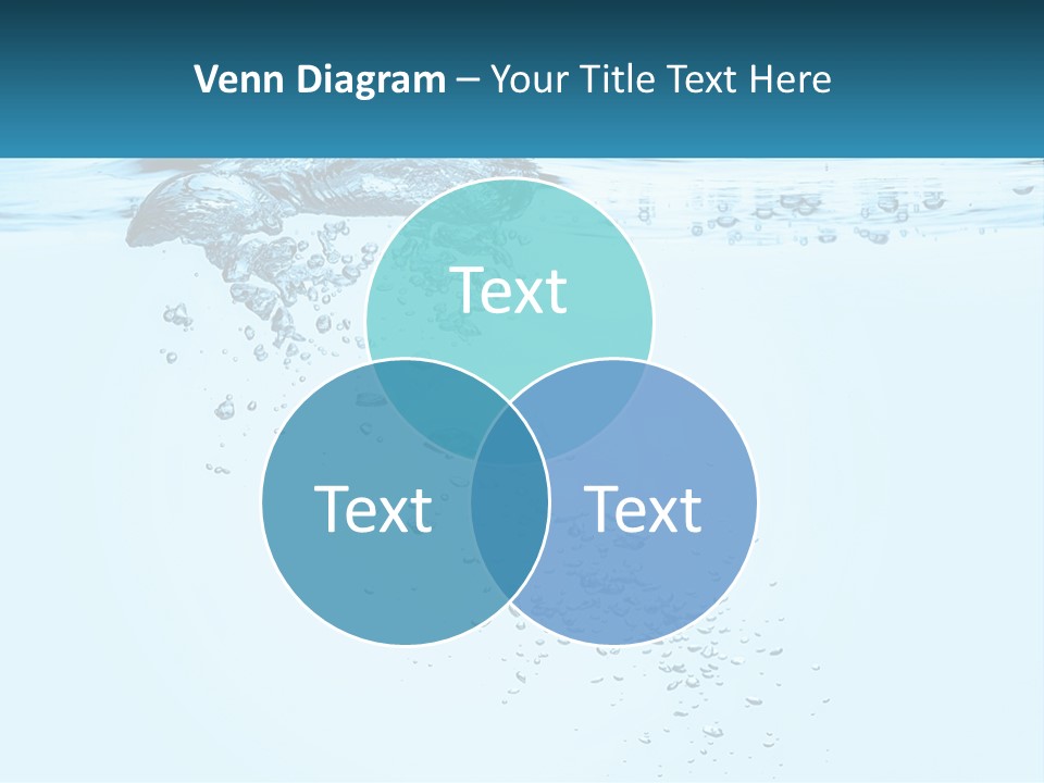 A Blue Water Powerpoint Presentation With Bubbles PowerPoint Template