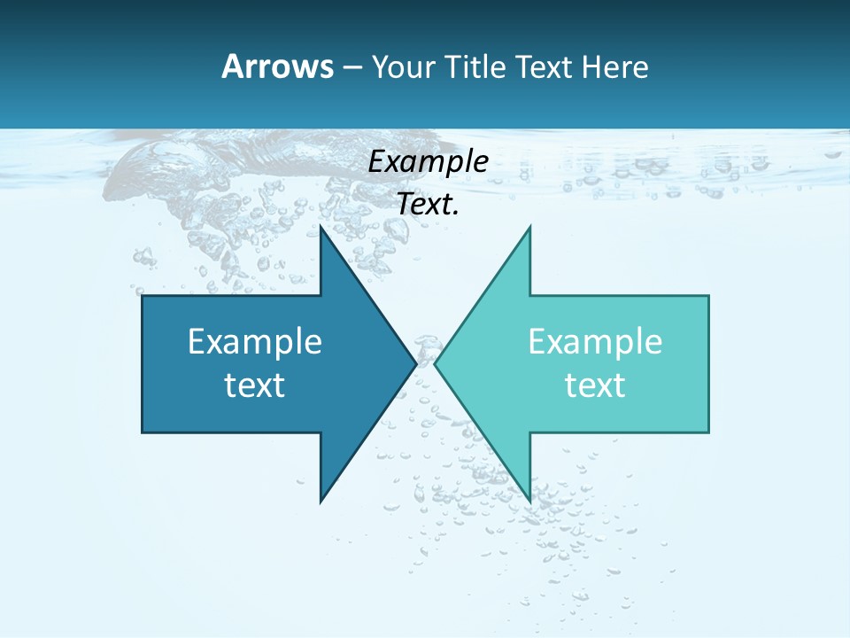 A Blue Water Powerpoint Presentation With Bubbles PowerPoint Template