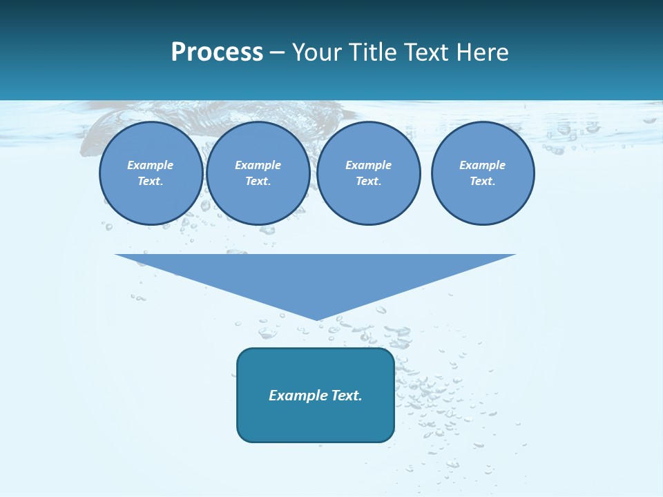 A Blue Water Powerpoint Presentation With Bubbles PowerPoint Template