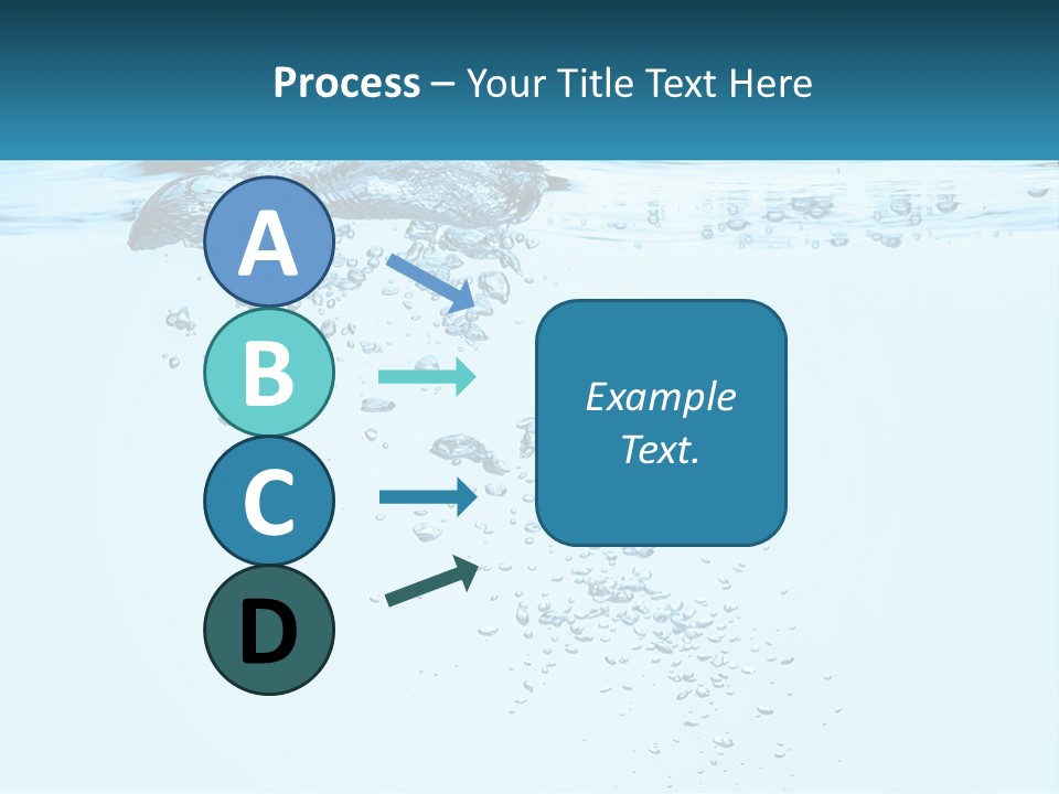 A Blue Water Powerpoint Presentation With Bubbles PowerPoint Template