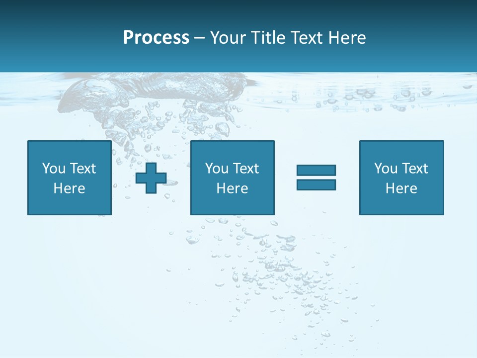 A Blue Water Powerpoint Presentation With Bubbles PowerPoint Template