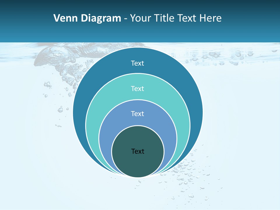A Blue Water Powerpoint Presentation With Bubbles PowerPoint Template