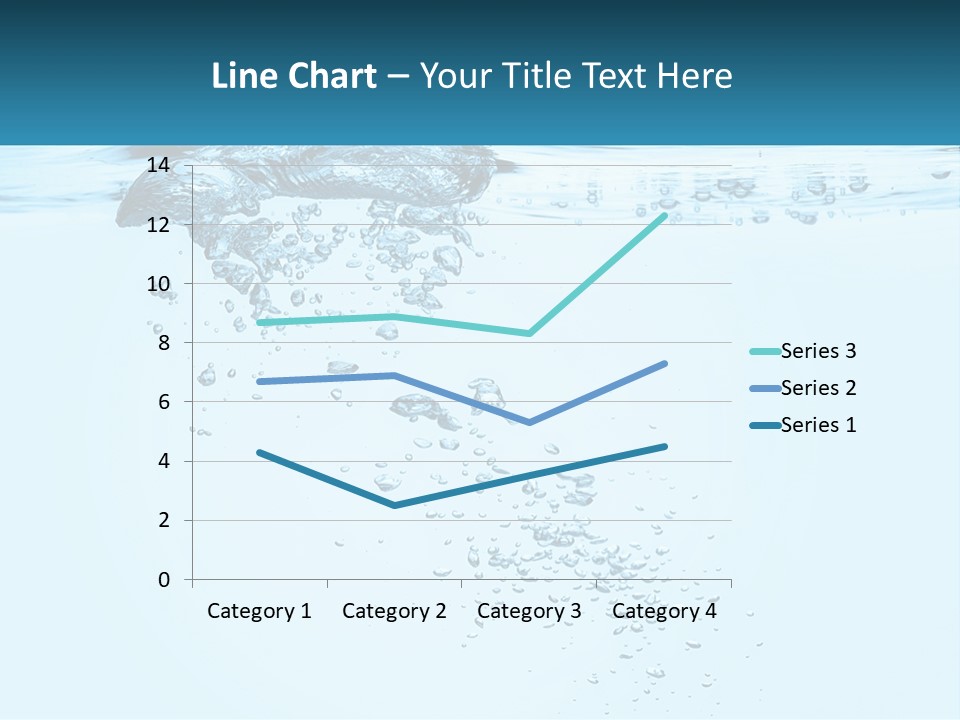 A Blue Water Powerpoint Presentation With Bubbles PowerPoint Template