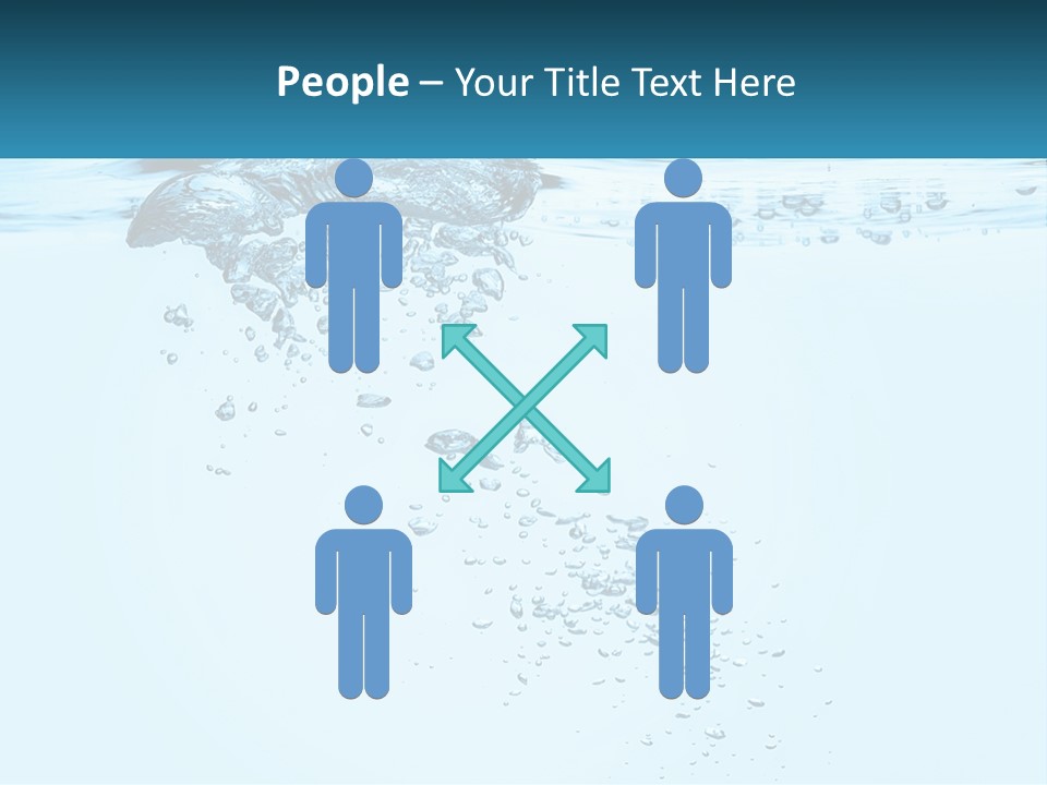 A Blue Water Powerpoint Presentation With Bubbles PowerPoint Template