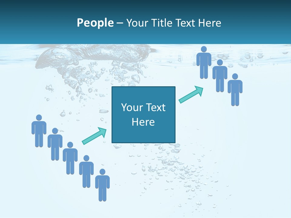 A Blue Water Powerpoint Presentation With Bubbles PowerPoint Template