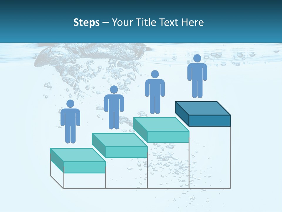 A Blue Water Powerpoint Presentation With Bubbles PowerPoint Template