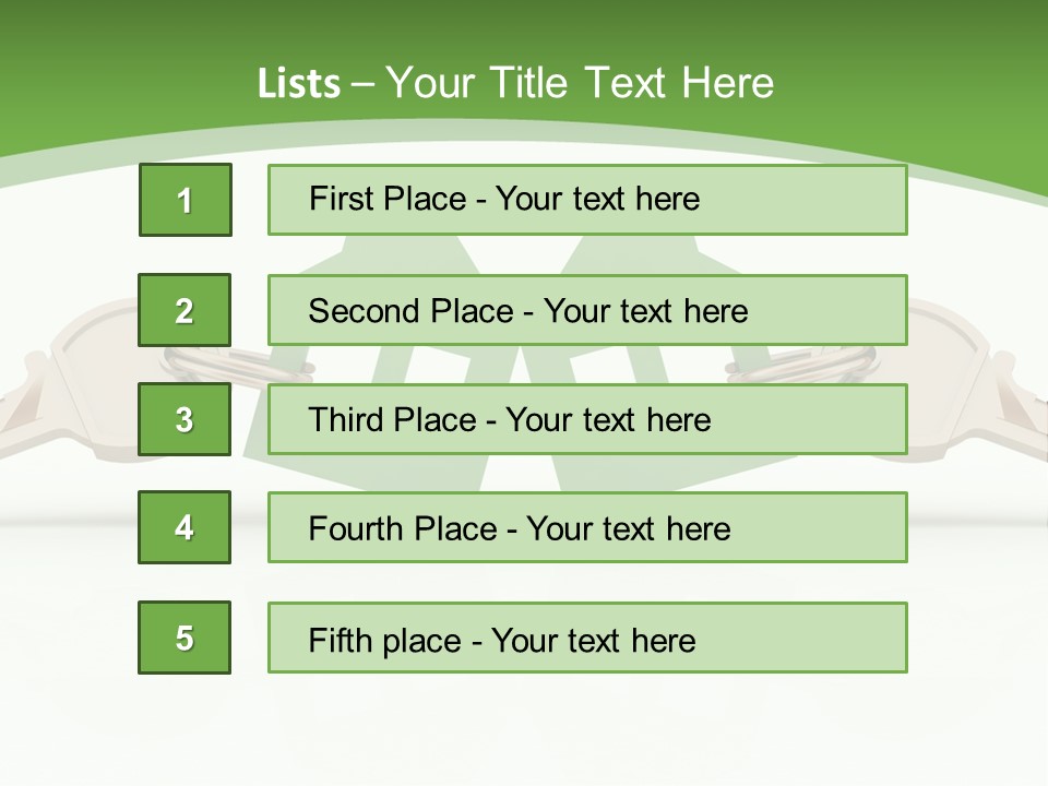 A Green House With Two Keys On Top Of It PowerPoint Template