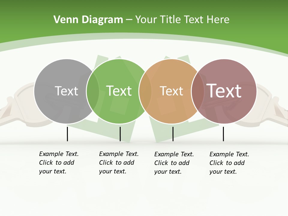 A Green House With Two Keys On Top Of It PowerPoint Template