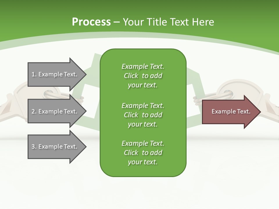 A Green House With Two Keys On Top Of It PowerPoint Template