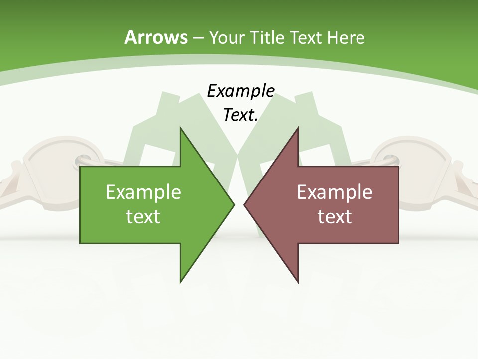 A Green House With Two Keys On Top Of It PowerPoint Template