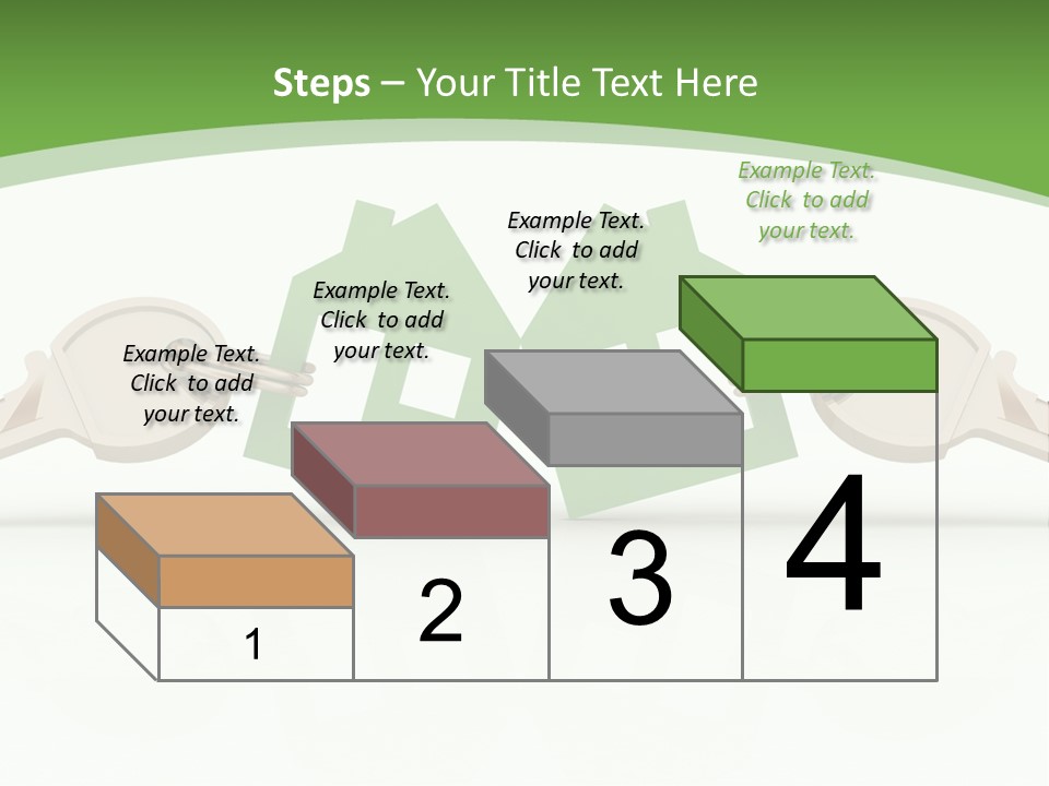 A Green House With Two Keys On Top Of It PowerPoint Template