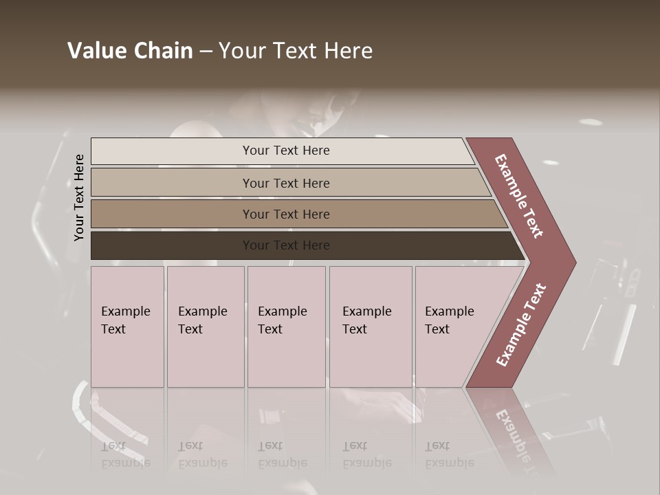 A Woman In A Bra Top Is On A Treadmill PowerPoint Template