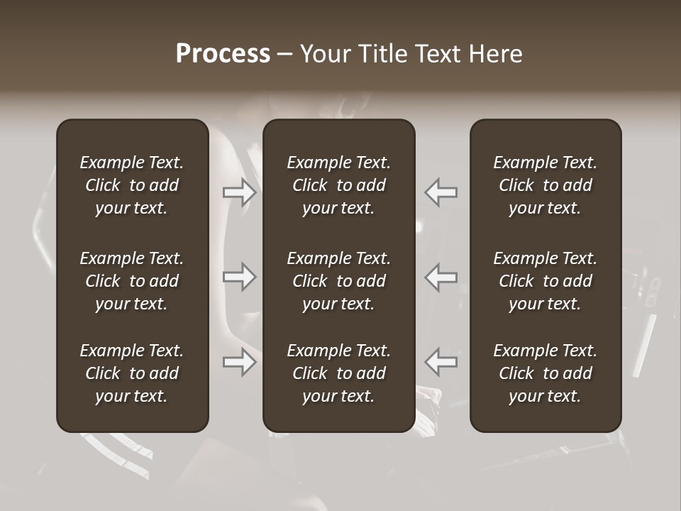 A Woman In A Bra Top Is On A Treadmill PowerPoint Template