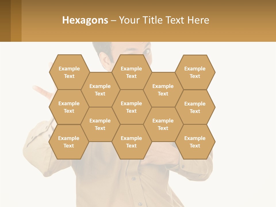 A Man Making A Stop Sign With His Hands PowerPoint Template