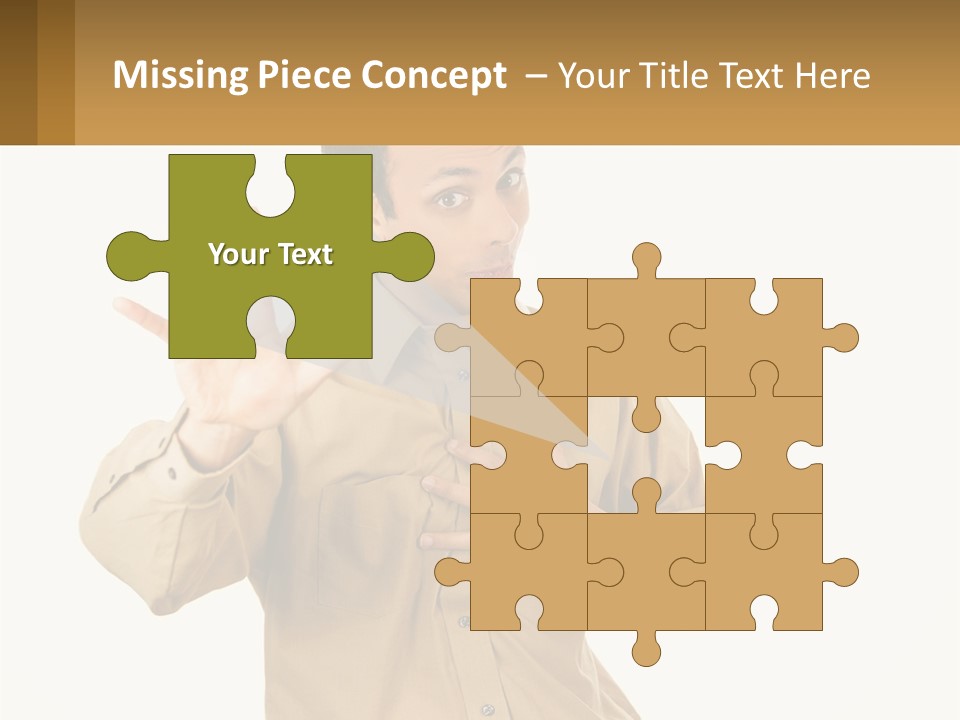 A Man Making A Stop Sign With His Hands PowerPoint Template