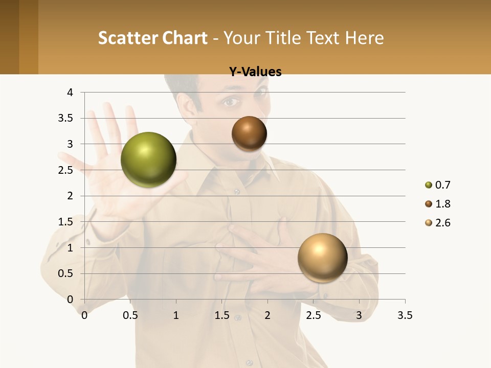 A Man Making A Stop Sign With His Hands PowerPoint Template