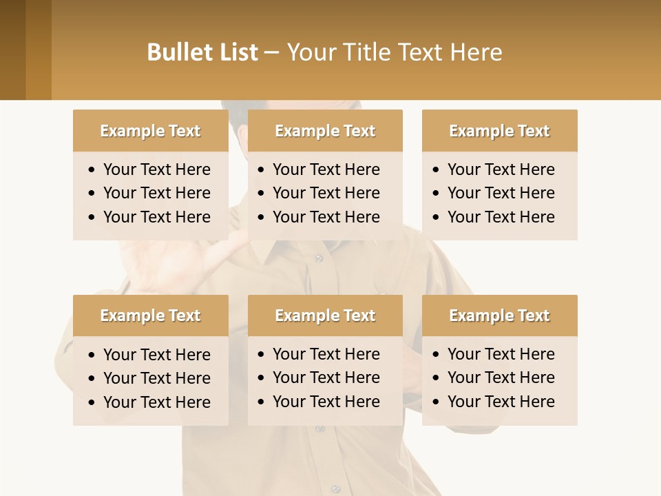 A Man Making A Stop Sign With His Hands PowerPoint Template