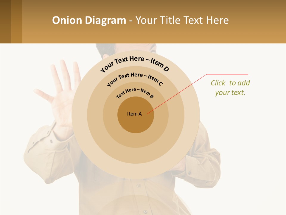A Man Making A Stop Sign With His Hands PowerPoint Template