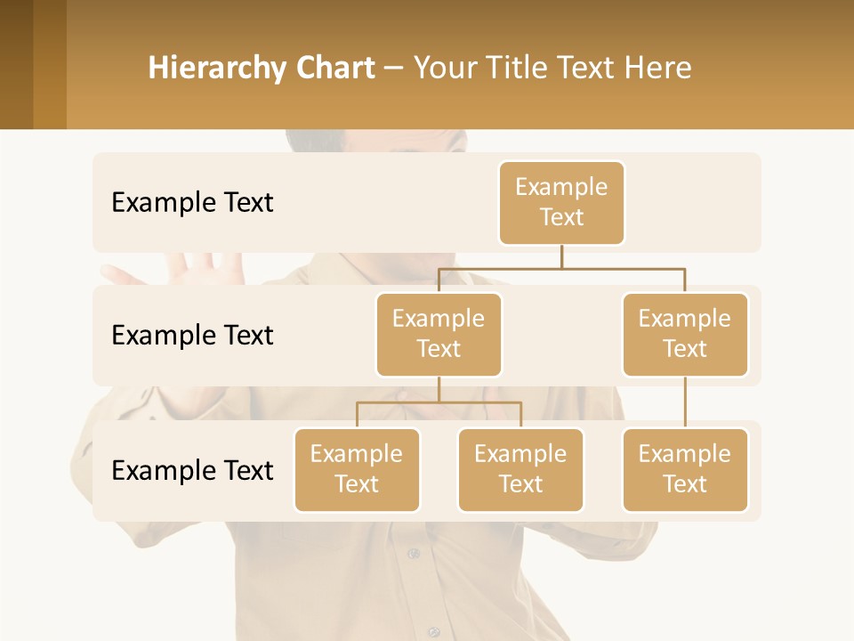 A Man Making A Stop Sign With His Hands PowerPoint Template