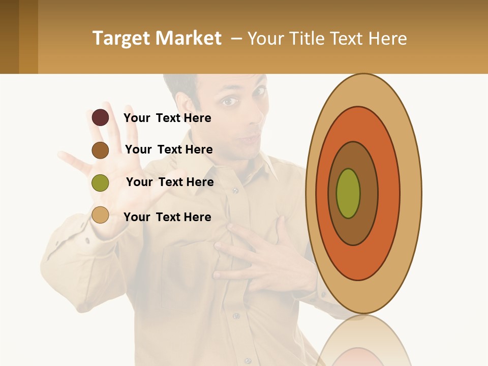 A Man Making A Stop Sign With His Hands PowerPoint Template