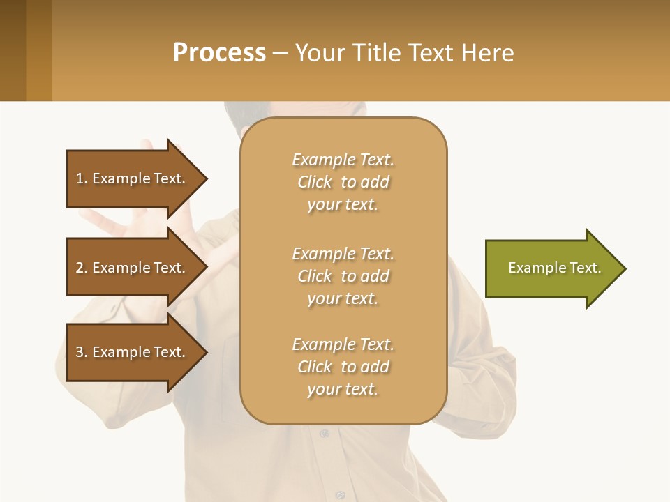 A Man Making A Stop Sign With His Hands PowerPoint Template