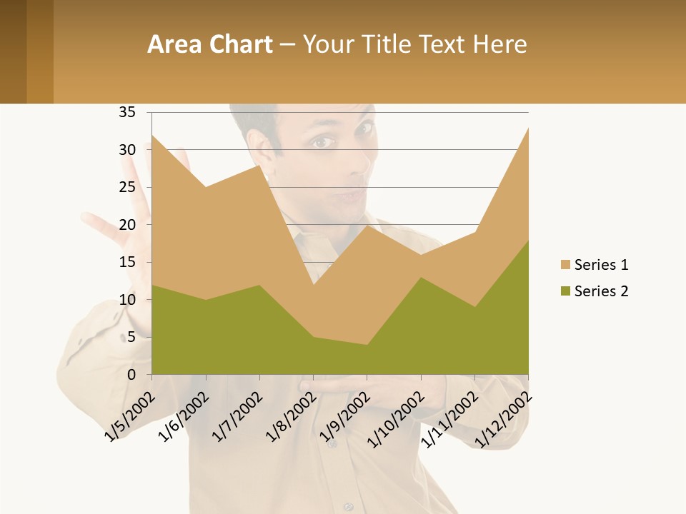 A Man Making A Stop Sign With His Hands PowerPoint Template