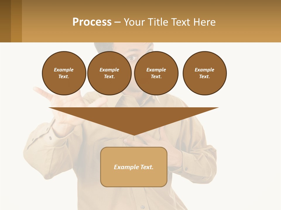 A Man Making A Stop Sign With His Hands PowerPoint Template