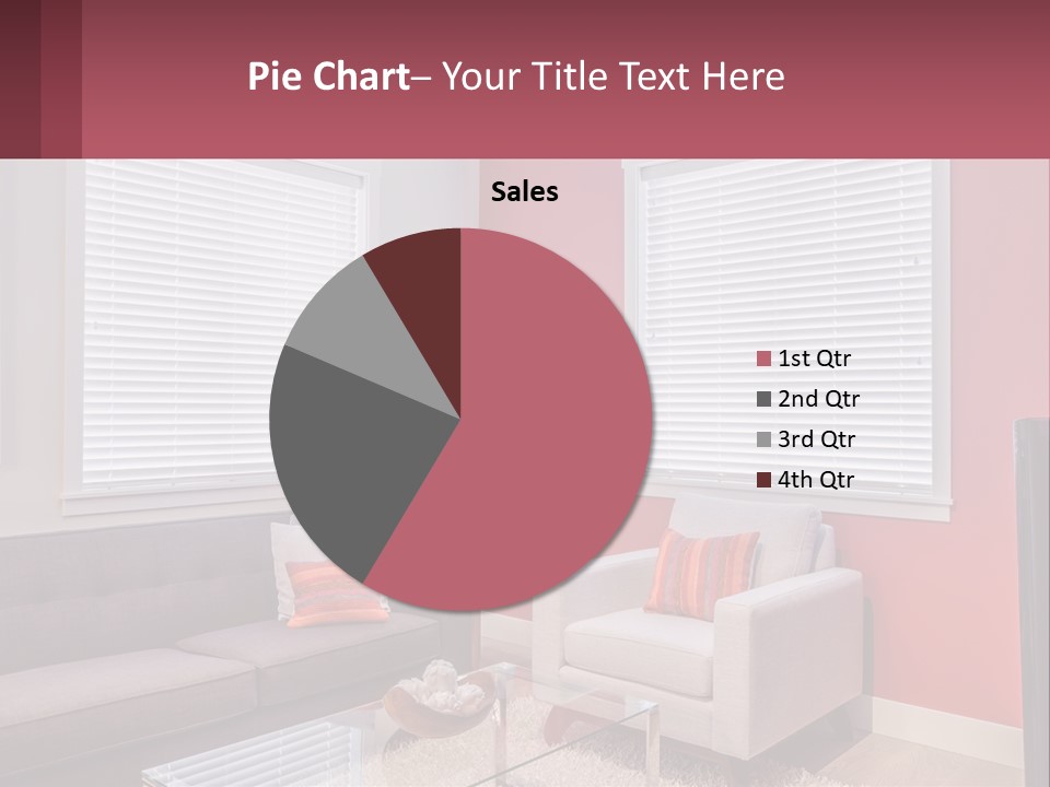 A Living Room Filled With Furniture And Windows PowerPoint Template